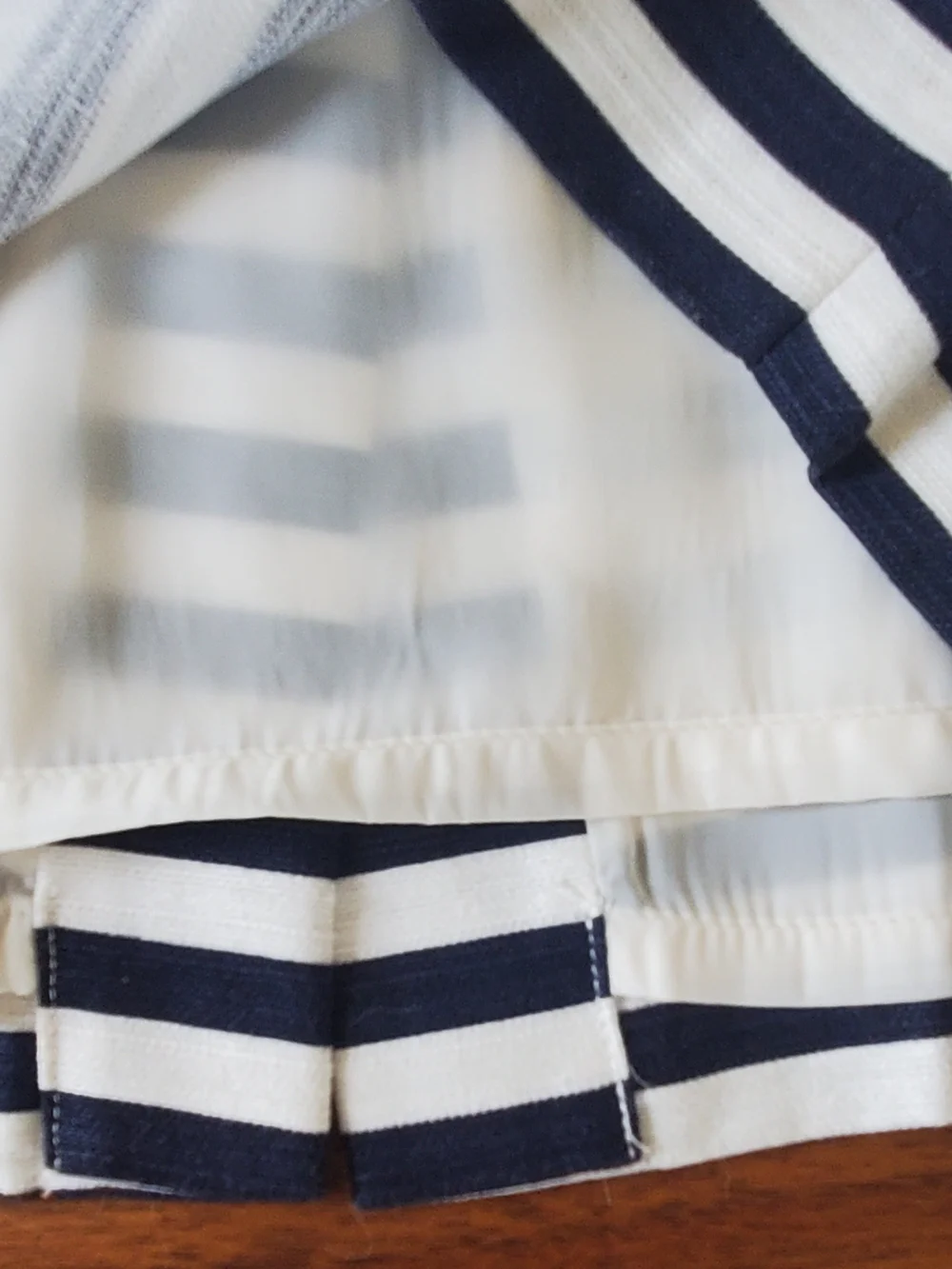 J. Crew Jcrew Navy and White Striped No 2 Pencil Skirt Size 8 New Without Tags